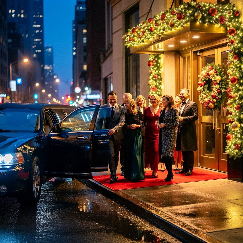 Christmas Party Limo Service in NYC