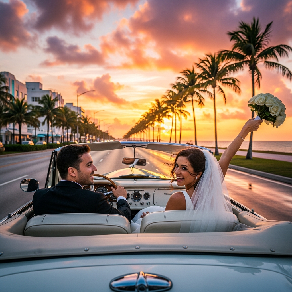 Wedding Getaway Car Miami