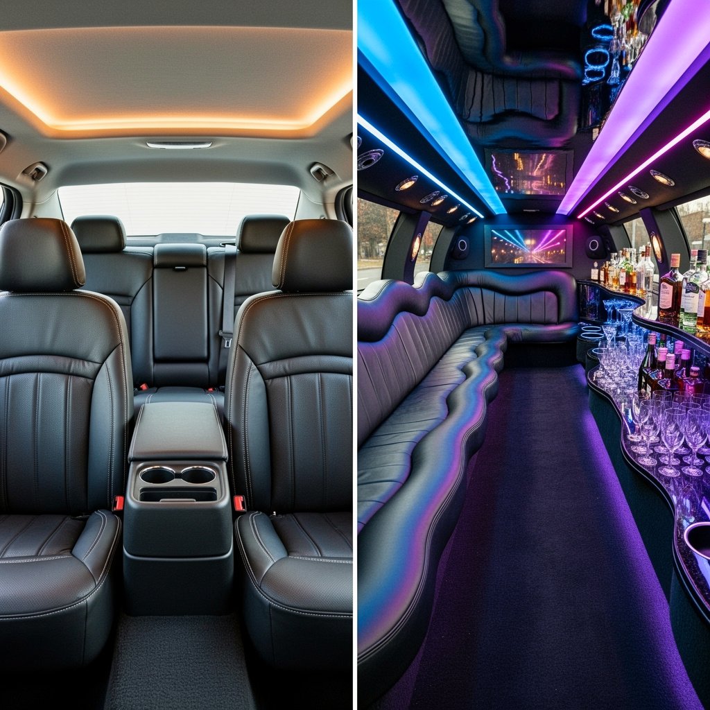 Limo Car vs. Standard Sedan in Los Angeles