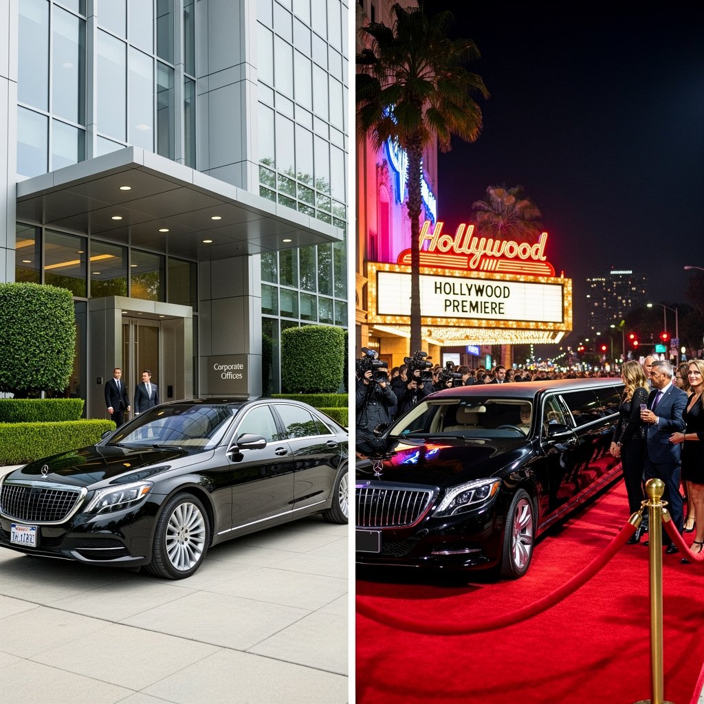 Limo Car vs. Standard Sedan in Los Angeles