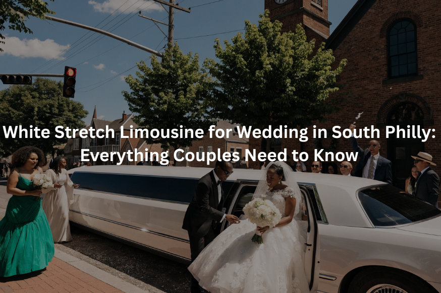 White Stretch Limousine for Wedding in South Philly