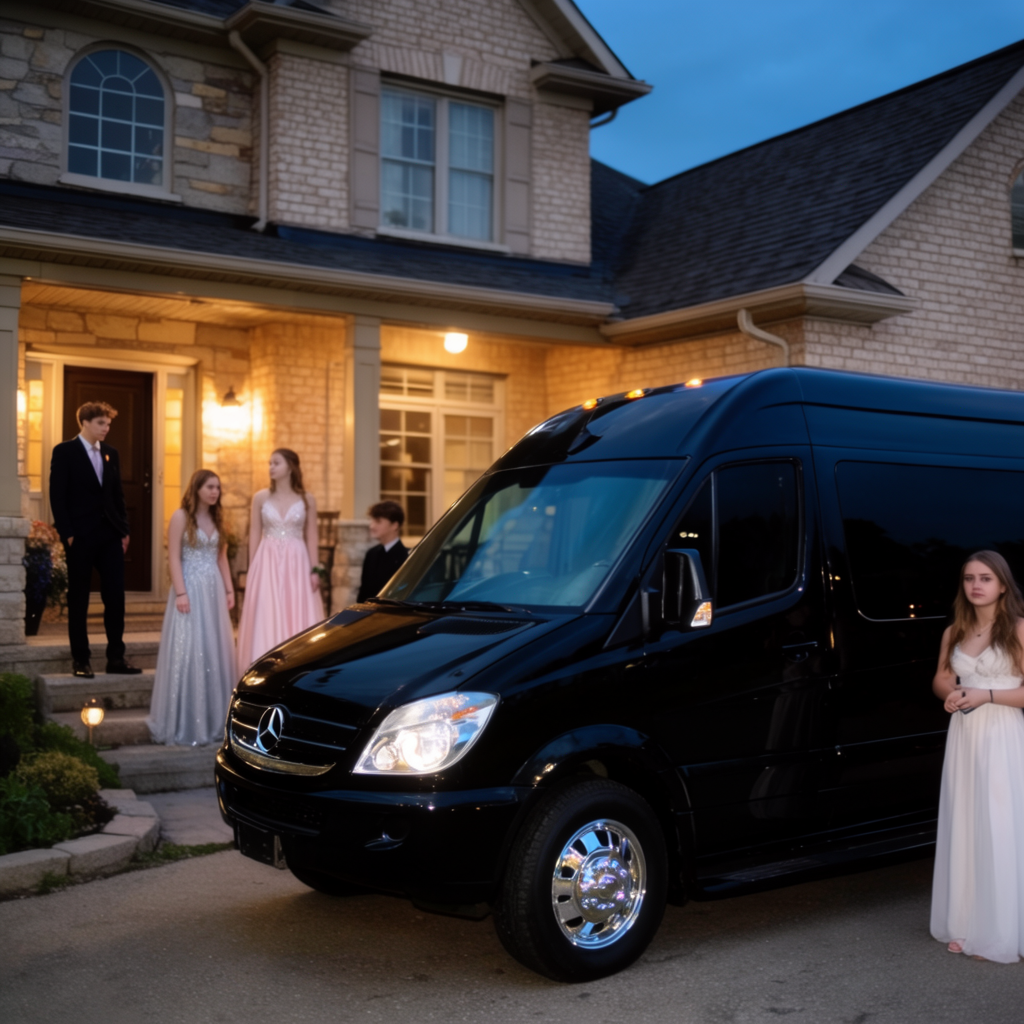 Limo Rental for Prom Group in Penn Wynne