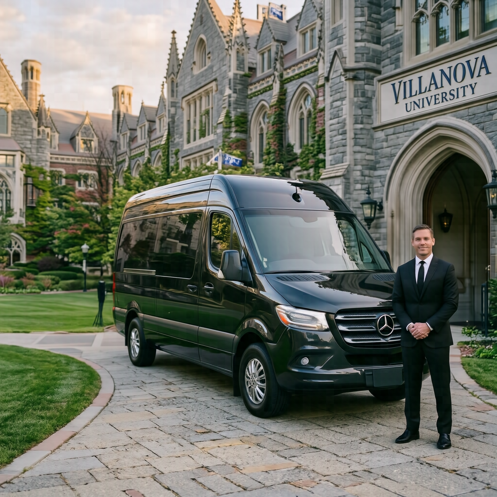 Villanova Corporate Event Shuttle Sprinter Van